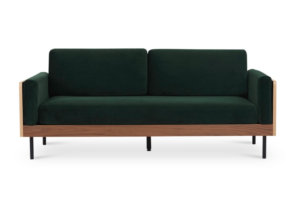 William Sofa, Fern Green Velvet Castlery Singapore
