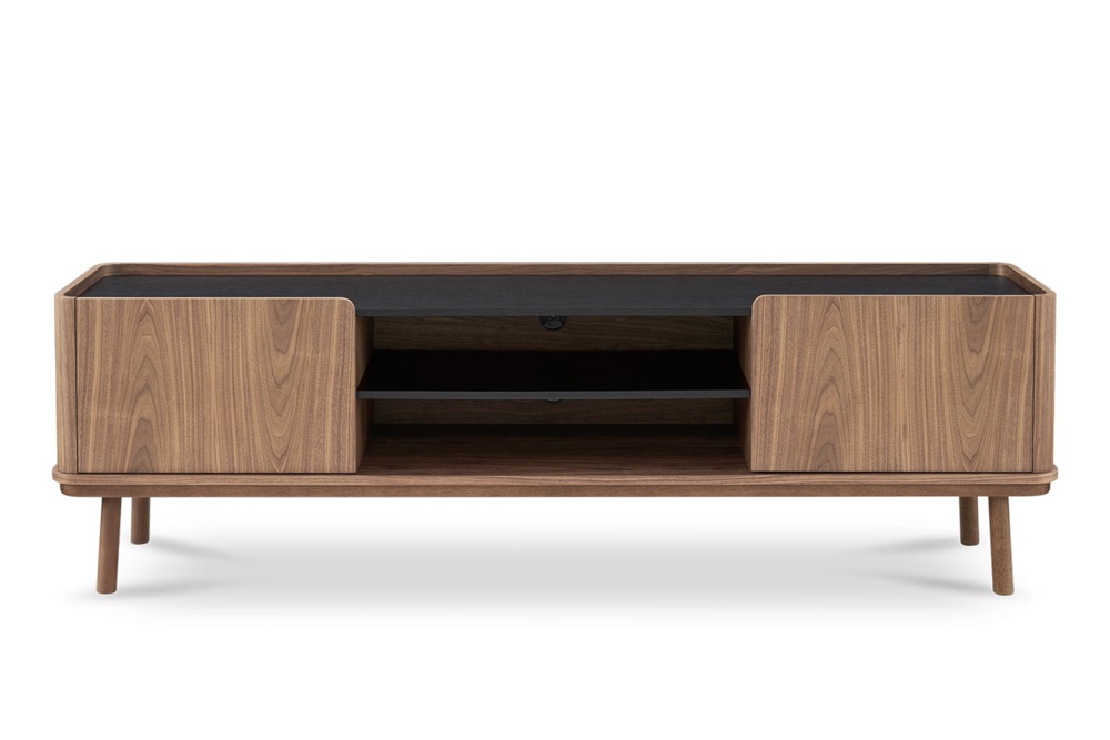Strato TV Console Walnut, 200cm Castlery Singapore