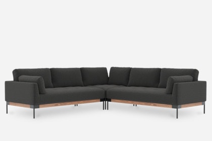 Ethan L Shape Sectional Sofa Stone Grey Castlery Singapore